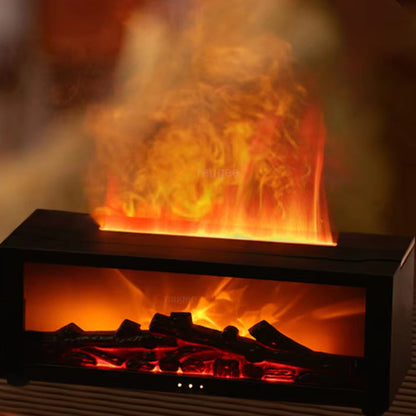 Air Humidifier Essential Oils Humidifiers Home Aroma Humidifier Flame Automatic Fragrance Diffuser with LED Light Remote Control