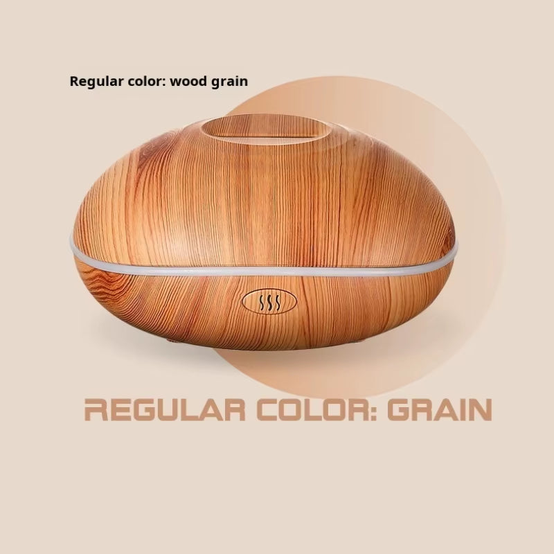 7 Colores Fire Flame Wood Grain Aromatherapy Machine Humidifier Aroma Diffuser Air Ultrasonic Mist Maker Fogger Aroma